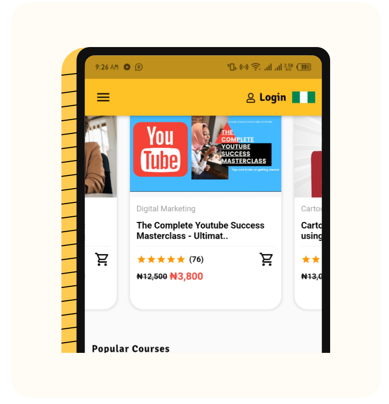 Express Tech Academy mobile learning preview