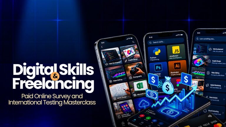 PAID ONLINE SURVEY & INTERNATIONAL TESTING MASTERCLASS